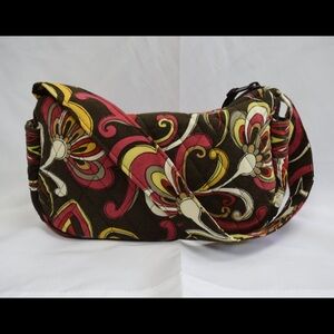 Vintage Y2K Puccini print Vera Bradley purse brown yellow red coquette floral